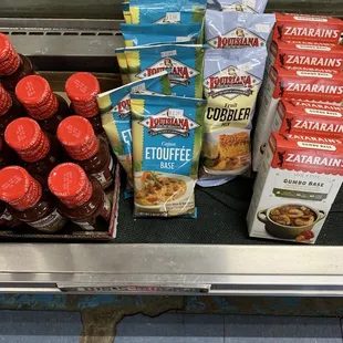 a variety of food items