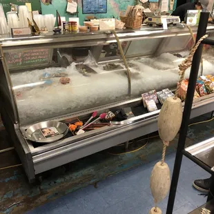 a display of seafood