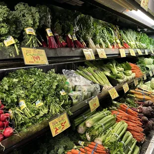 a produce section