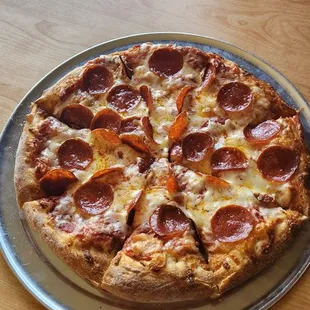 Pepperoni pizza my boss ordered