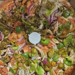 Large cauliflower,  red onion , jalapeno, fresh garlic.  WEBDAY.