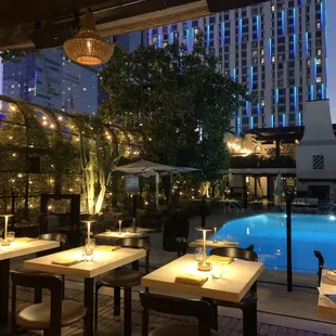 Beautiful view over the pool