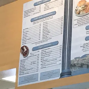 menu, sushi and sashimi