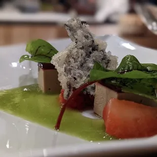 a plate of food on a table