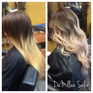 Color correction/Balayage/ombré/sombre/splitendtreatment/haircut/Hair by @sandy_srz @demillansalon #hair #highlights