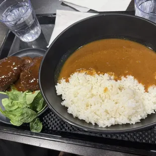 Menchi Katsu Curry