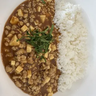 mapo tofu curry rice