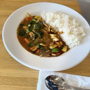 Veggie curry bowl