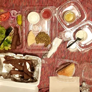 Demos Gyro Plate ÷ ( olive oil ) + falafel × baklava = harmony