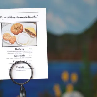 try our homemade, handmade desserts