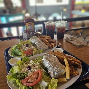 Lunch special beef gyro