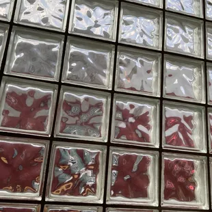 Glass on side of building