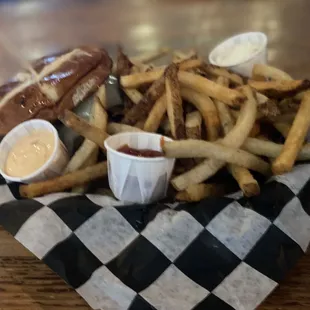 Just a few fries with my burg!