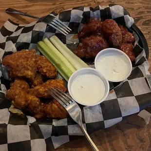 Buffalo pineapple wings and sweet Thai chili