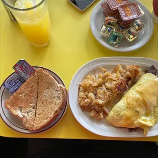 American Steak omelette