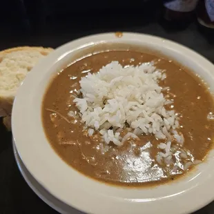 Chicken and sausage gumbo