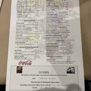 February 2022 Menu Front