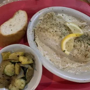 Shrimp Alfredo Ribeye Steak Stuffed Flounder