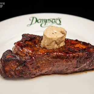 a piece of steak on a plate