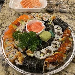 sushi and sashimi, food, sashimi, sushi