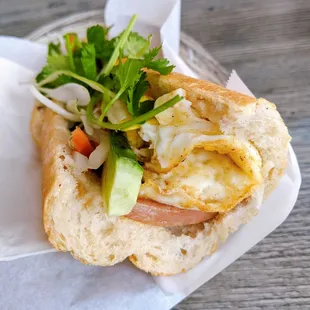 Banh mi dac biet (house special)- not so special when it's spam n eggs lol but not bad   IG: veryhangrymary