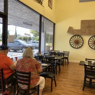 Customer&apos;s ordering. . . .seating area. . . .decor.