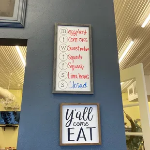 Daily veggie specials