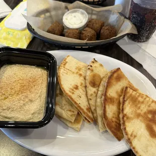 Falafel (5) and Hummus + Pita