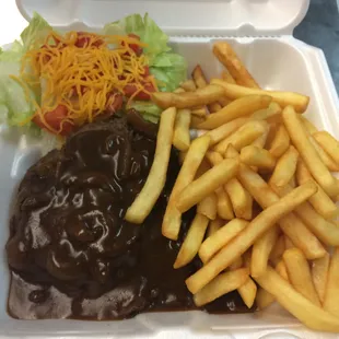 The delicious Patty Steak to-go!