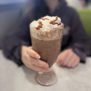 Caramel hot chocolate