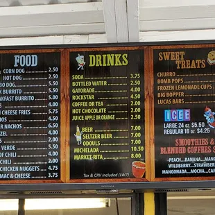 Food, beverage, alcohol pricing end of June 2022