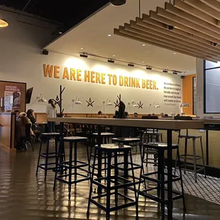 a view of the bar area