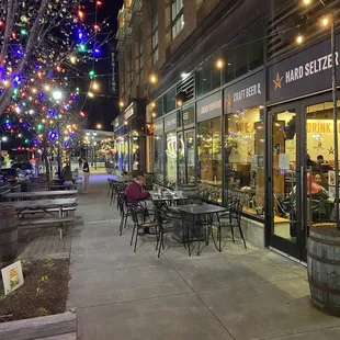 Exterior outdoor seating.