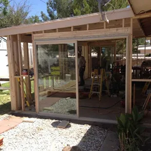 a view of the outside of a home