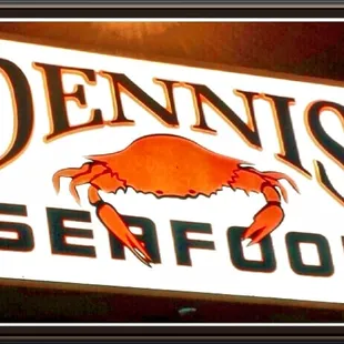  crab on a sign