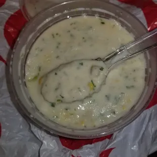 Crab and corn soup