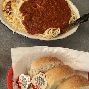 Bread and Chicken Parmigiana