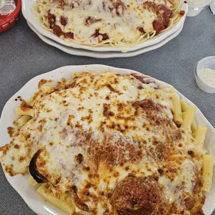 Spaghetti a la Dennis and Baked Ziti a la Dennis