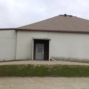 Front door of Dennison Meat Locker