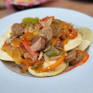 a plate of mexican food