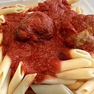 Penne w/meatballs-noodles overcooked