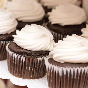 Closeup of our wedding cupcakes. Photo taken by Phodot, Inc