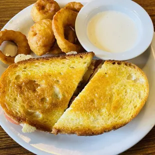 Super Bird w Beer-Battered Onion Rings