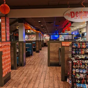 the inside of a restaurant