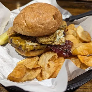 Fabulous Franklin Hangover Burger