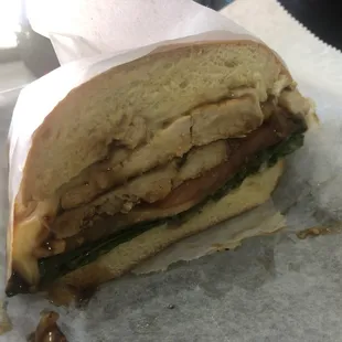 Teriyaki chicken sandwich