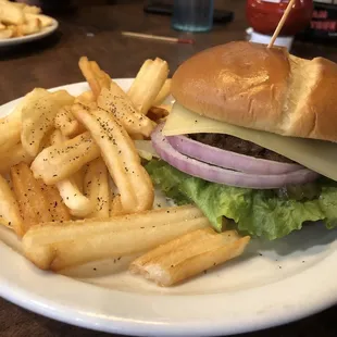 Dining special cheeseburger &amp; fries 6.8.23