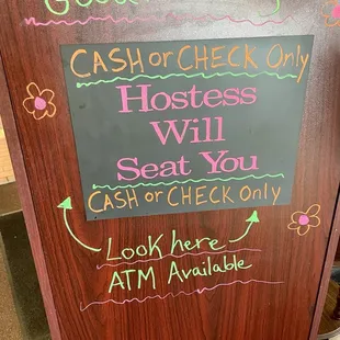 No credit cards!