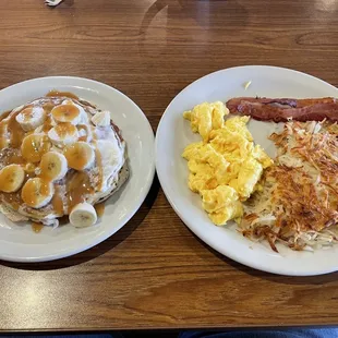 Salted Caramel Banana Pancake Slam