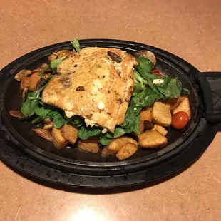 Alaskan wild salmon skillet